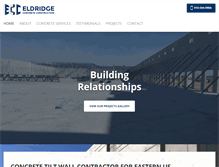 Tablet Screenshot of eldridgeconcrete.com